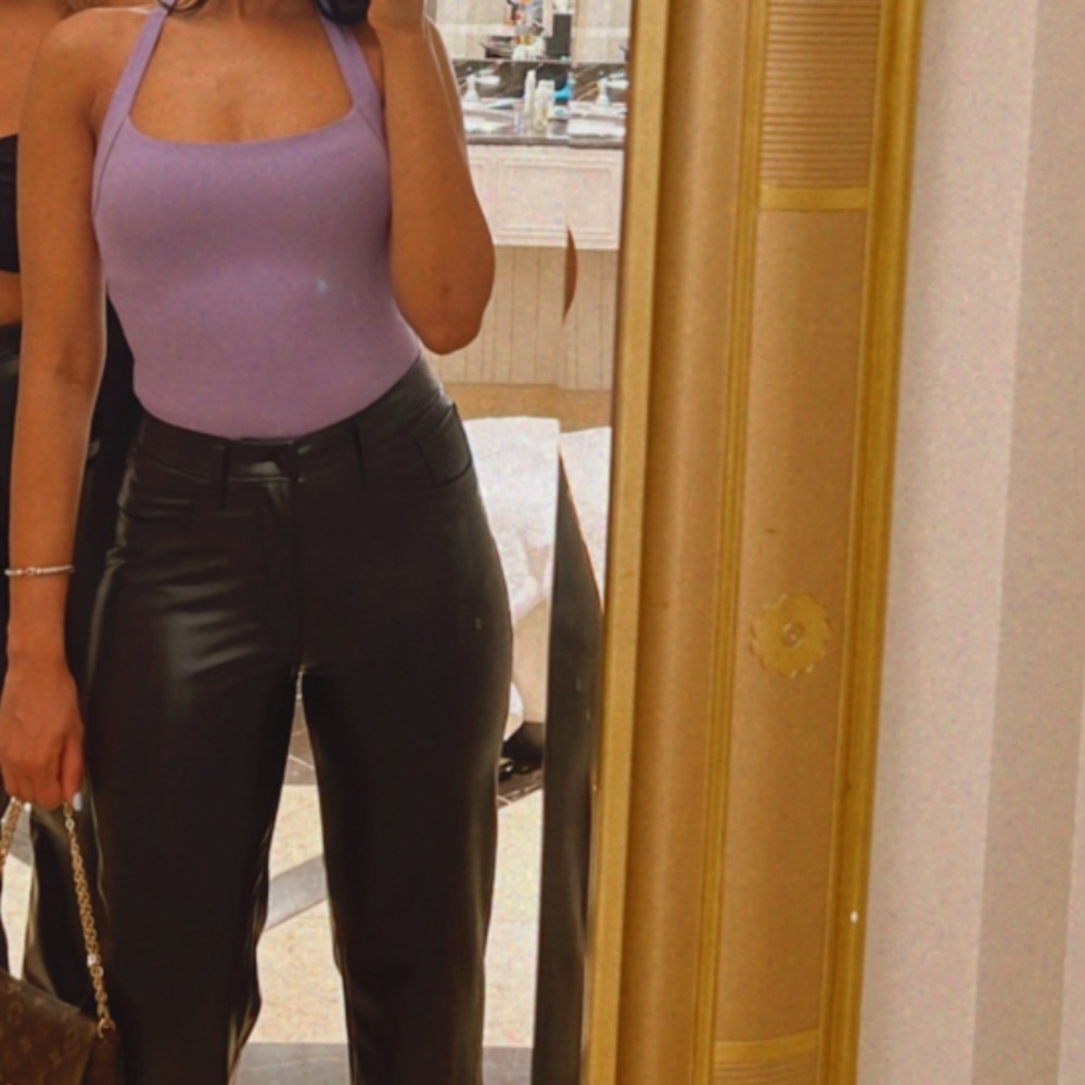 Naked Wardrobe Lavender Ribbed Top